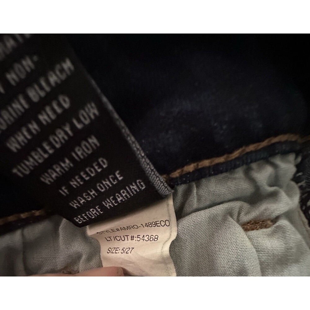 ASHLEY MASON PREMIUM Womens Blue Embroidered Flare Jeans Size 5/27 - Picture 13 of 13